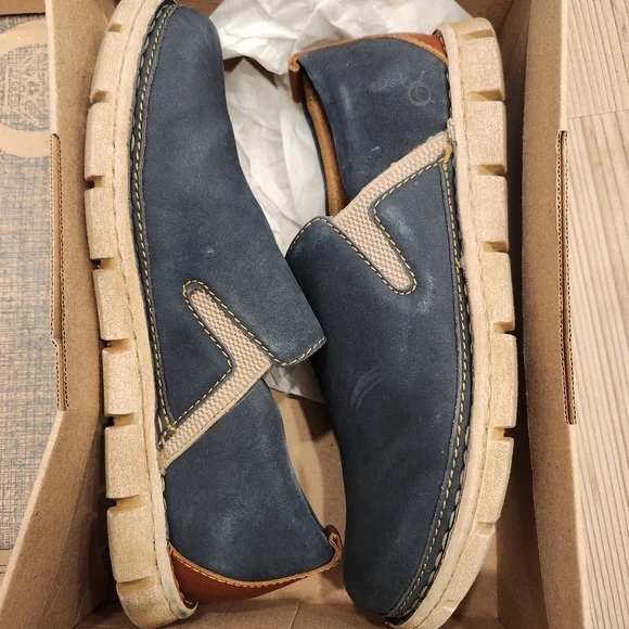 Born Slade Navy Slip On Men display picture 1